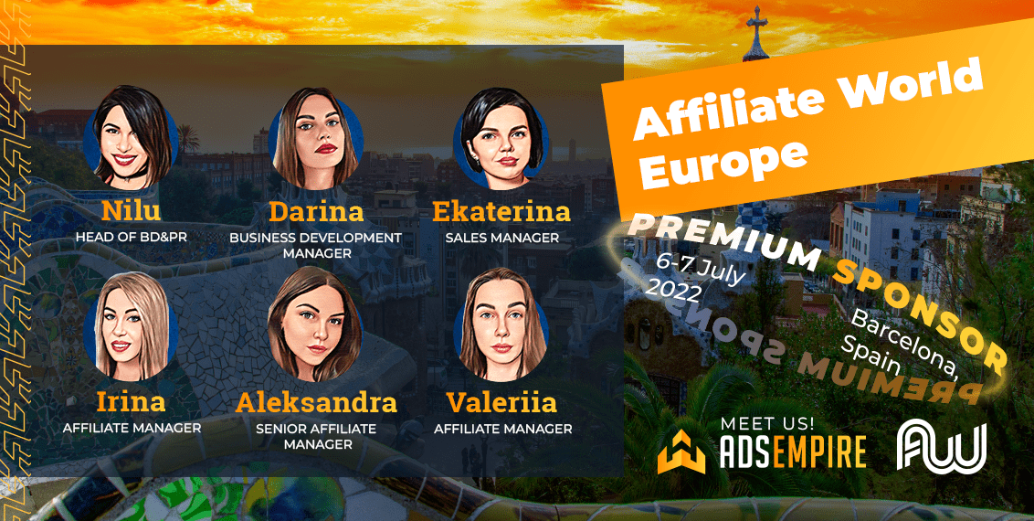 AdsEmpire is heading to Affiliate World Europe Barcelona